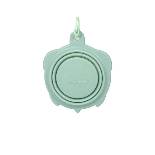 Bol de voyage pliable 200 ml en silicone - vert