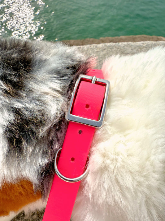 Collier Abricot et Rose Néon