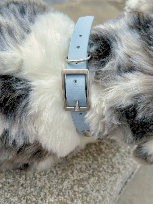 Collier Bleu Claire et Beige Or Light