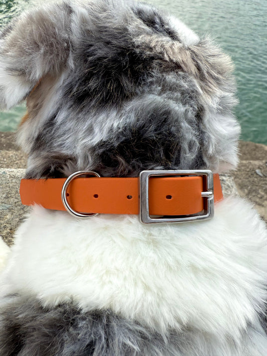 Collier Vert Sauge et Abricot