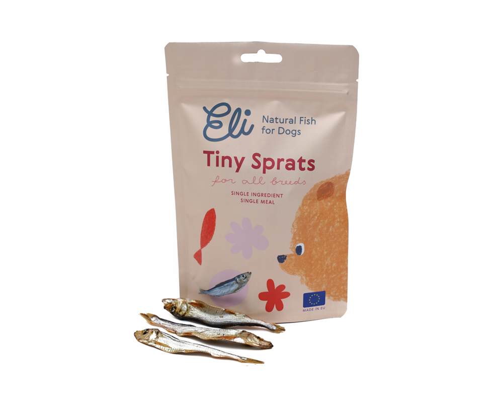 Friandises pour chien aux sprats de la Baltique 80 g – Eli Pet Products