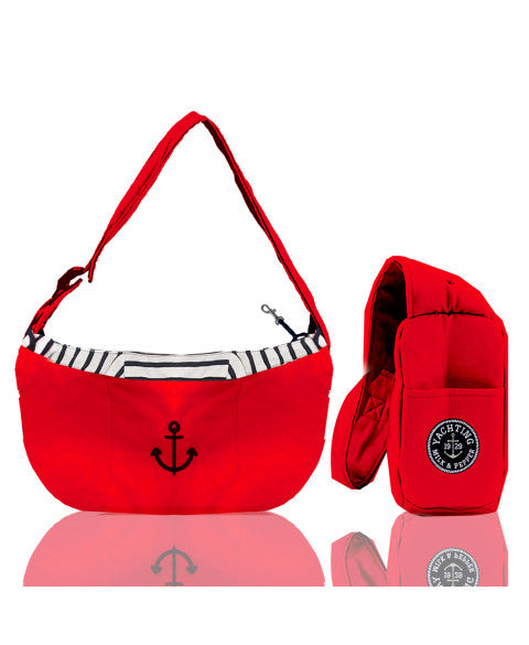 Sac bandoulière Nolan rouge pour chien