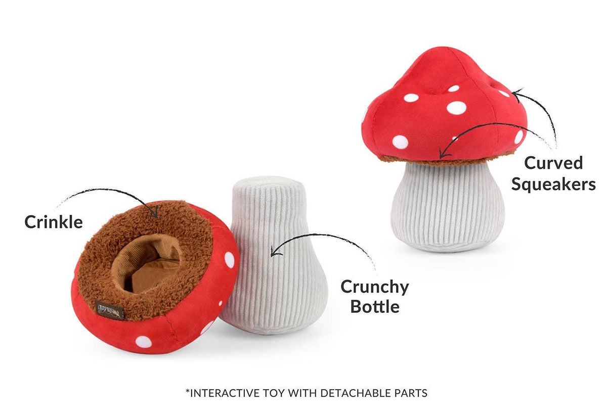 Peluche pour chien Le champignon de Mutt – P.L.A.Y. – détails