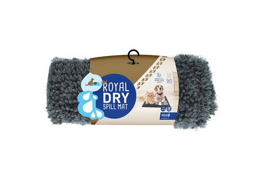 Tapis de gamelle absorbant pour chien en microfibre – Royal Dry