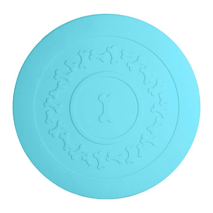 Tapis Plate aquamarine pour gamelle de chien, United Pets