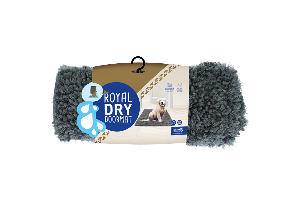 Paillasson absorbant pour chien en microfibre – Royal Dry – taille M