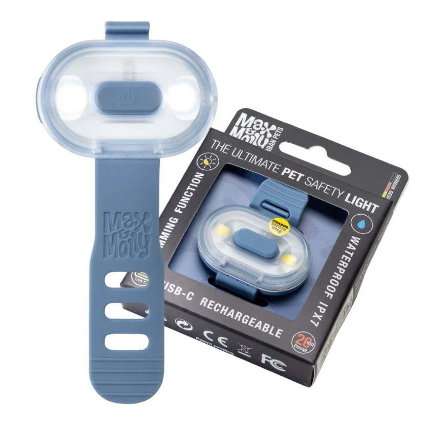 Lumière de sécurité LED pour chien Matrix 2.0 – Max & Molly – Ocean