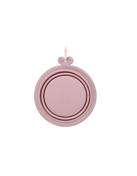 Bol de voyage pliable 750 ml en silicone - Rose