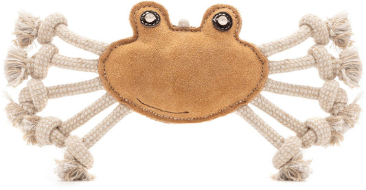 Jouet à mâcher pour chien Crabe en Cuir – Wooffee