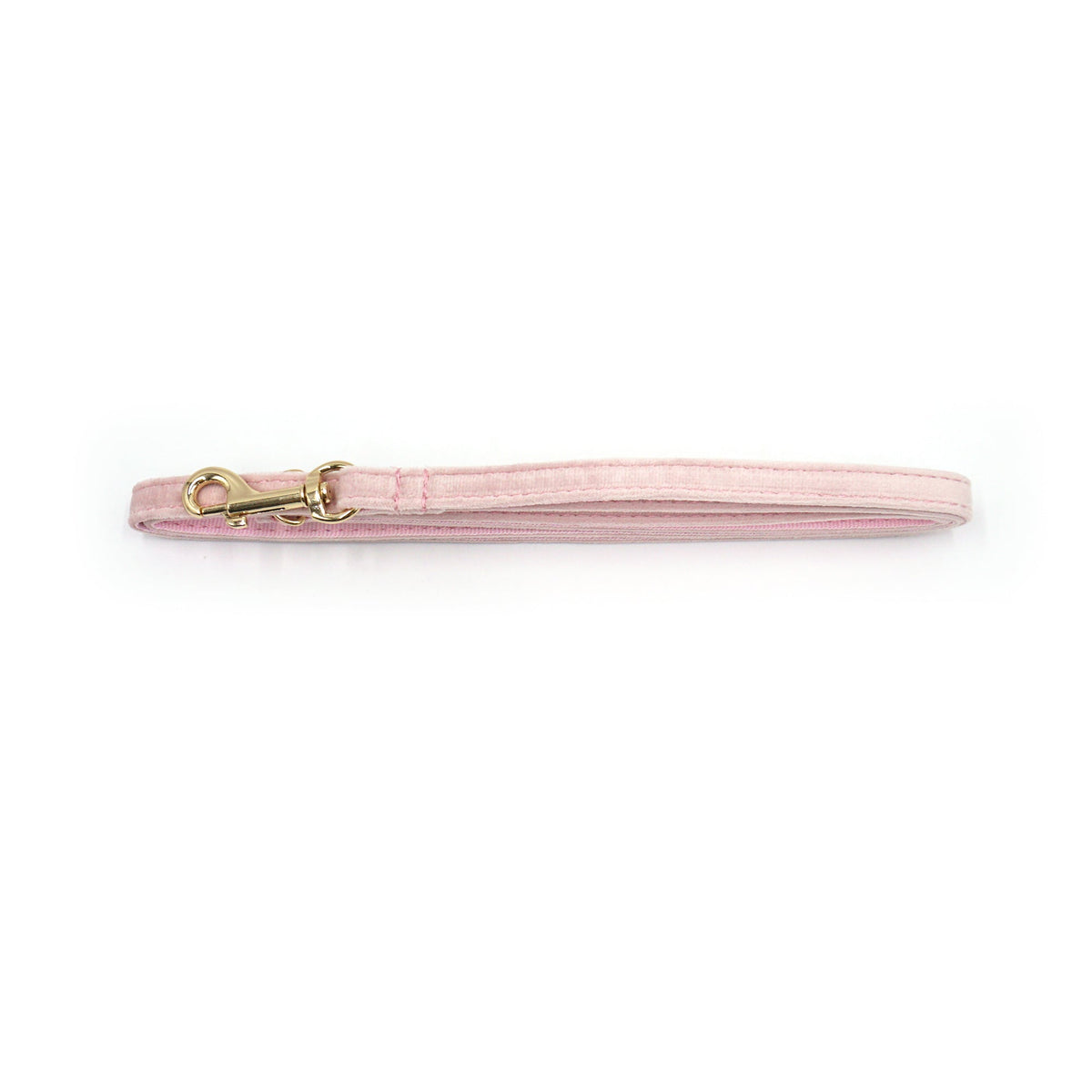 Laisse pour chat en velours – Bande de Canailles – rose, mousqueton