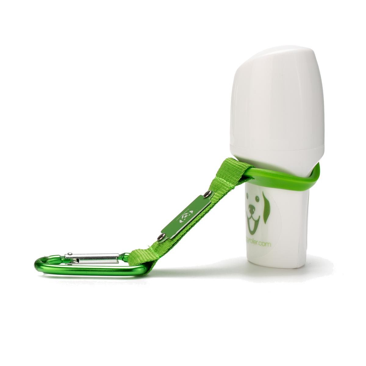 Rouleau à lécher pour chien Doggyroller – vert, avec mousqueton