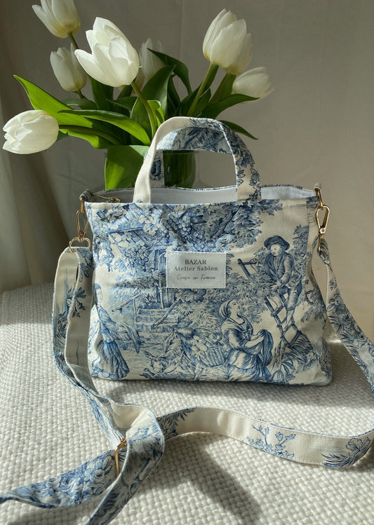 Mini Cabas - Jouy de Fruits BLEU