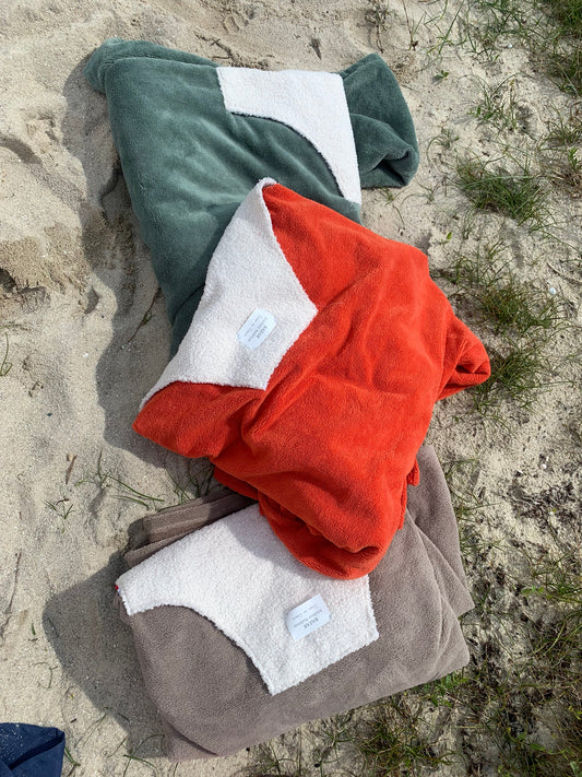 Poncho de bain Adulte - Moumoute ORANGE