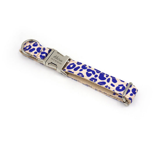 Collier pour chien Léopard Bleu – Bande de Canailles