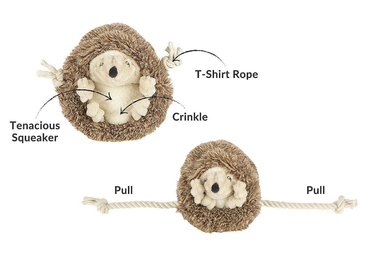 Peluche pour chien Hamilton le hérisson – P.L.A.Y. – détails