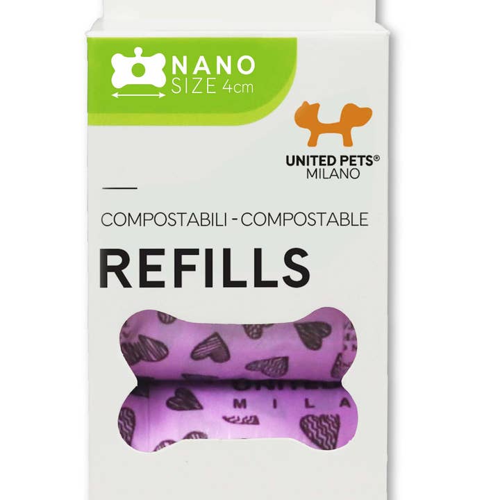Sacs de toilette biodégradables - Nano - Rose